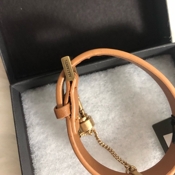 NWT All saints leather carabiner bracelet - Picture 4 of 4